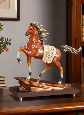 千里马鸣扬万里马摆件客厅玄关电视柜书房家居装饰办公室高端礼品