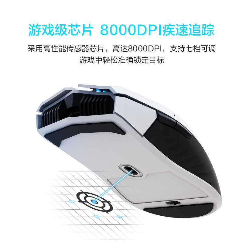 THOR ML702 듀얼 모드 무선 게임 마우스 2.4G 유선 RGB 긴 배터리 수명 DPI 8000