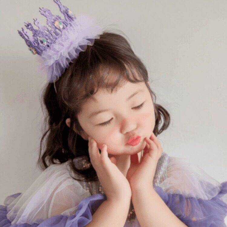 生日帽子女童公主宝宝生日帽
