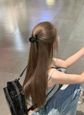 黑色发夹女可爱抓夹发卡发量少夹子后脑勺发饰盘发神器2025新款