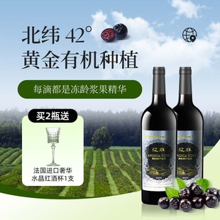 颜次元不老莓干红酒12度微醺晚安酒圣诞新年礼物婚宴送礼喜酒红酒
