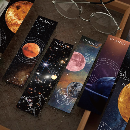 星球太空书签阅读书页标注