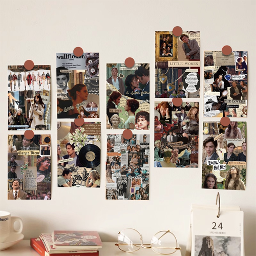 经典电影拼贴卡片小众高级感