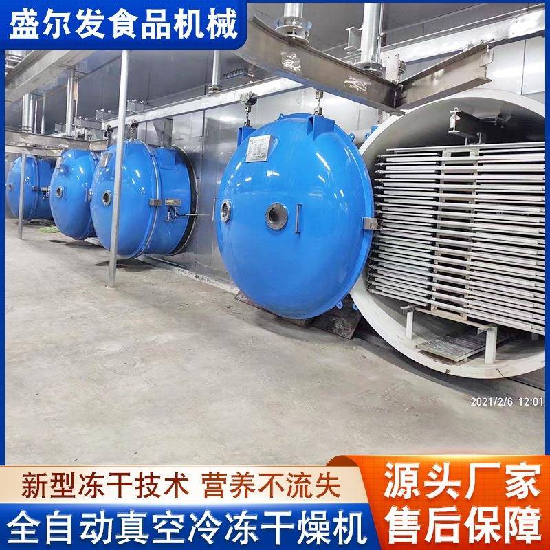低温脱水冻干设备宠物食品鸡胸肉冻干机大型银耳羹真空冷冻设备