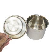 油缸调料盆罐子 调味料置物架不锈钢味盅 送勺 烧烤炉配件 蝶烤香