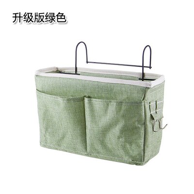 布艺布兜床头放手机置物篮放本子简单家居办公室挂钩袋挂饰耐收纳
