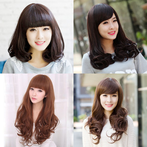 原星光假发女仿真发时尚减龄长卷发大波浪修饰脸型梨花卷全头发套