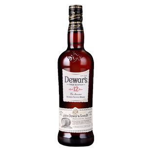 Dewar's帝王12年苏格兰调和型酒威士忌酒700ml 英国原装进口洋酒