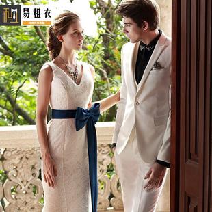 西装租赁男士新郎结婚礼服租借礼服出租上海北京实体店西服演出服