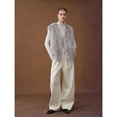 北欧传奇进口水貂外套女2025冬季 新款 水貂马甲复古老钱风整貂皮草