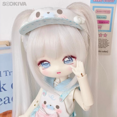 三分二次元带妆头三插六BJD娃头
