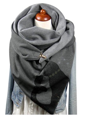 极速Women Fashion Winter Scarf Printing ScarvQes Clothes Ban