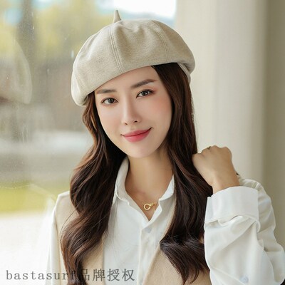 极速2021 Korean autupmn and winter new hat versatile octagon