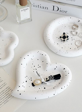 极速insc首饰项链收纳托盘摆件石膏置物盘女生卧室化妆台拍照装饰