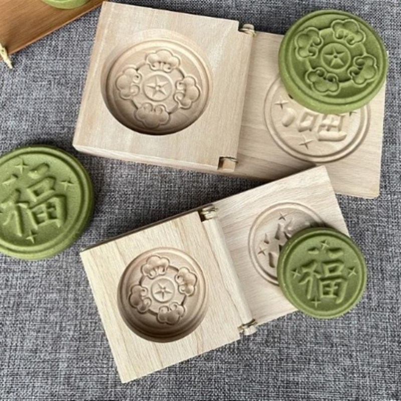 极速实木艾米粿模具年糕模子绿豆糕点南瓜饼O干馒头印糕板面食模