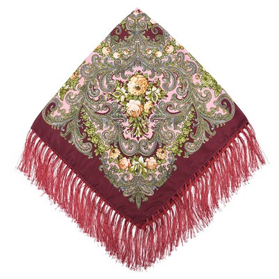 极速Russian Scarf Babushka Shawls UFkrainian Handkerchief Au