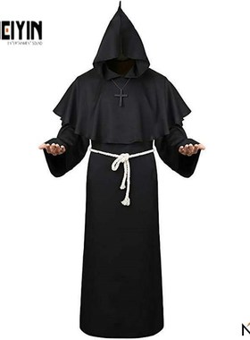 极速-Halloween monk monk wrobe wizard under priests robes