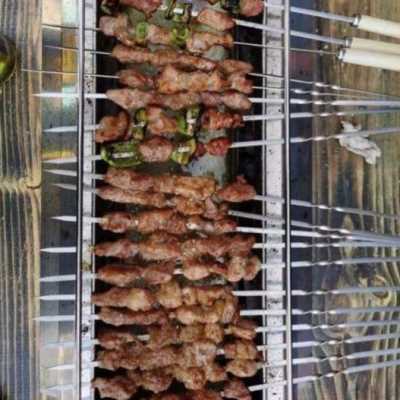 极速木炭无d烟烧烤架子全套淄博烧烤炉子碳烤炉烤羊腿郊游户外商