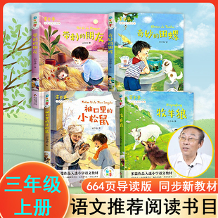 童年四季 全4册知名儿童文学家 宗介华 带刺的朋友+奇妙的田螺+袖口里的小松鼠+牧羊狼 小学生人教版三年级教材书目课外必读故事书