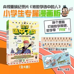 数学选中了你 全套4册 中科院院士袁亚湘推荐数学是你想的那样吗数学家是做什么的教会了我们什么故事书 6-8-12岁小学生漫画数学
