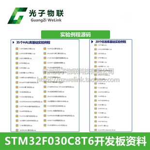 新STM32F030C8T6单片机设计B资料 含原理图 源码 芯片手册 视频教