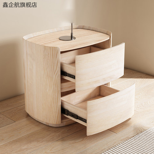 新轻奢高级感儿童床头柜2023新款小茶几创意收纳盒U创意替代家用