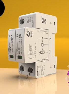 新汇钰DP电源防雷器40kA单相220V电源电涌浪涌保护器T2W配电箱275
