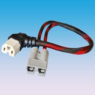 新8平方安德森50a插头转t品字 公母 插头电动车电源线充电口转换