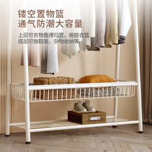 落地衣架家用挂衣加粗加大卧室挂衣架简易衣帽架室内阳台晾衣架子