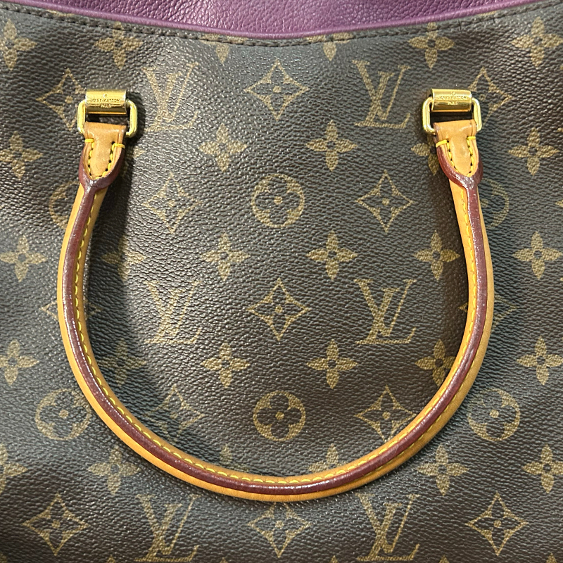 9.5成新lv女包传奇中号全原紫色单肩斜挎手提包