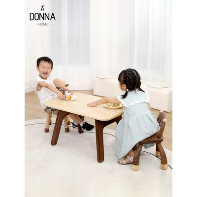 儿童书桌实木宝宝学习桌家用游戏桌绘画桌手工桌幼儿写字桌椅套装