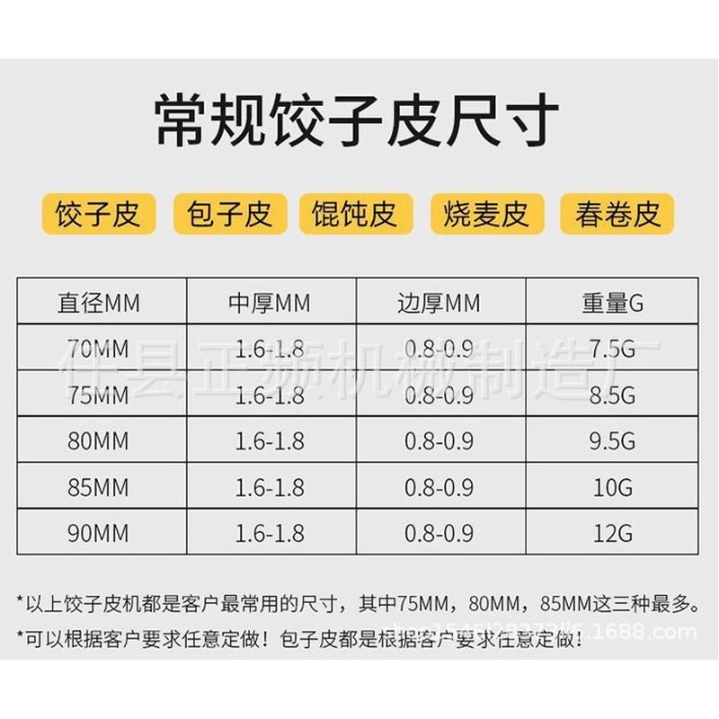 擀面饺子皮机商用机馄饨皮机包子皮水饺皮烧卖T新款擀皮机压皮机