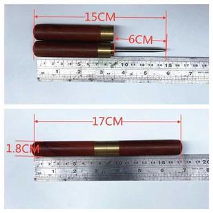 梨花木柄不锈钢 羽毛球网球拍拉线穿线理线锥整线器穿拉线机收纳式