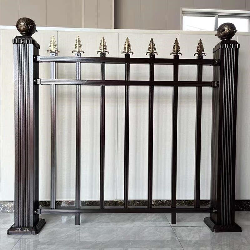 铝艺护栏铝合金围墙围栏别墅庭院铁艺护O栏阳台室外家用栏杆