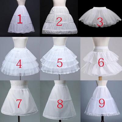 Flower Girls Petticoat Underskirt Cosplay Party Short Dress