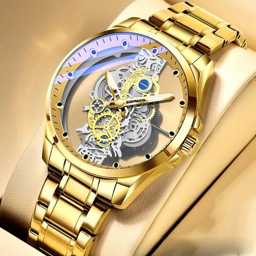 Top Brand Luxury Fashion Watch Men Stainless Steel Strap Spo