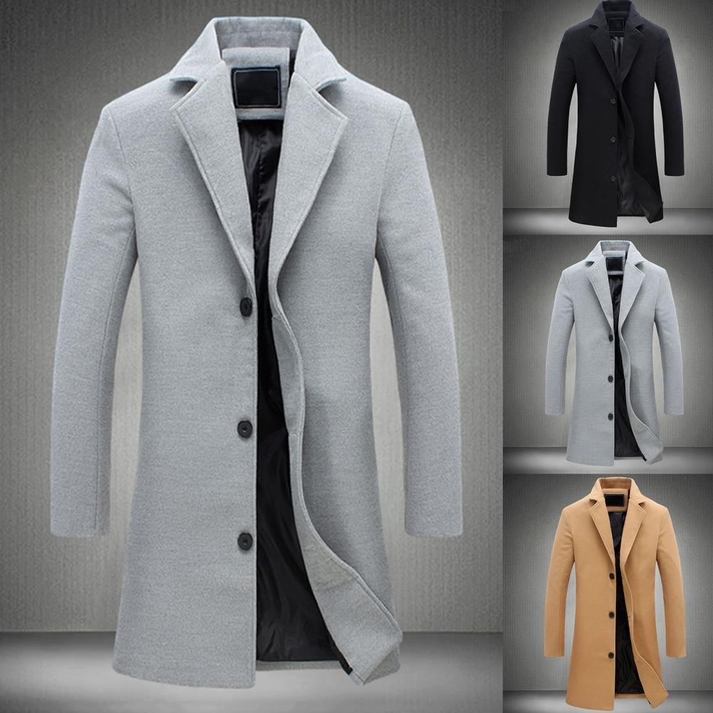 Autumn long Jackets winter Jacket Men for Trench Coat Mens