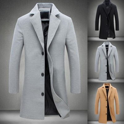 Autumn long Jackets winter Jacket Men for Trench Coat Mens新