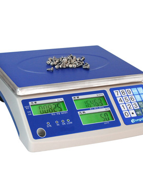 亚津衡器YTC(C)计数电子台称3/6/15/30kg高精度桌秤RS232