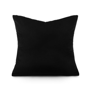 轻奢意式超软抱枕沙发客厅几何图形黑黄肌理配饰绒料样Z板间靠枕