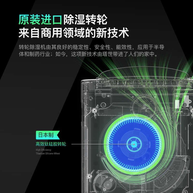 芬兰Darsome塔世转轮u式除湿机卧室静音抽湿机空气除湿器家用室内