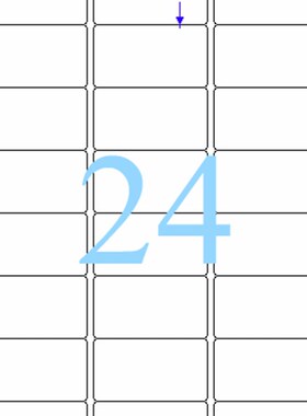 爱雷博/A4/不干胶/标签/彩色打印标签纸/浅蓝色标签CRL438B-100张