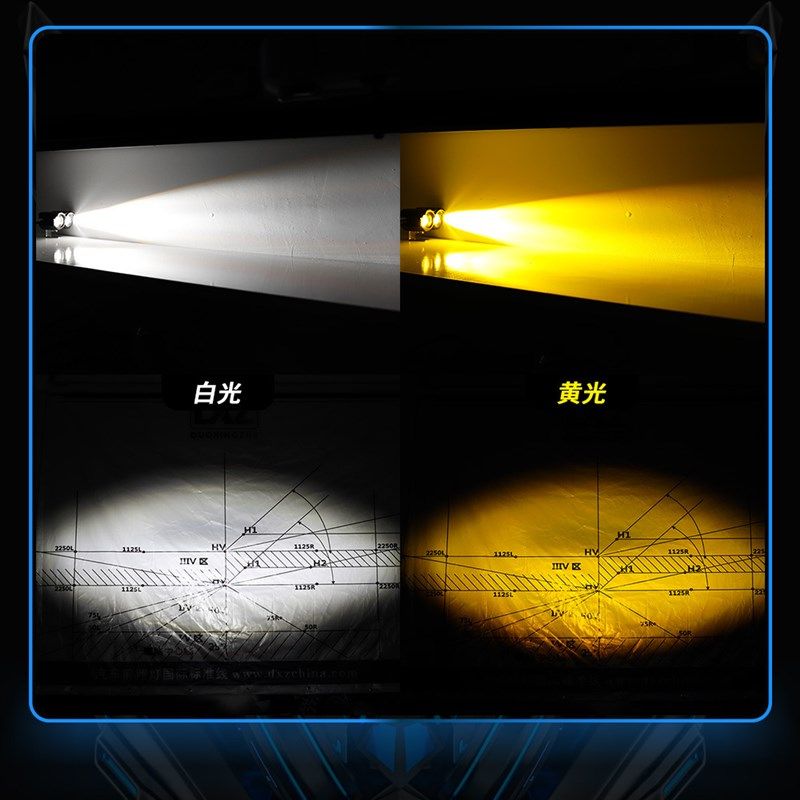 摩托车LED双色鹰眼射灯远近光超亮2灯2G0W大功率激光汽车LED透镜,摩托车/装备/配件,摩托车车灯,淘宝优惠券,粉丝福利购,淘宝优惠卷