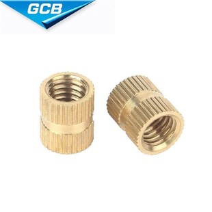 M1.C4M1.6M2M2.5M3 铜预埋件 注塑铜螺 铜镶嵌件 通孔滚花铜螺母