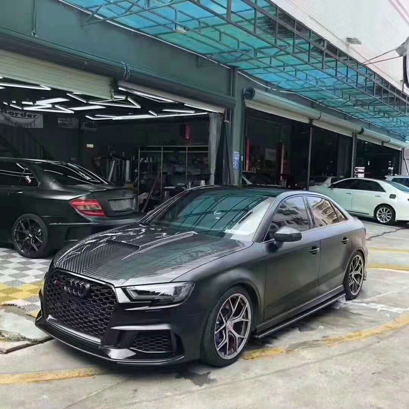 适用於奥迪A3 S3 RpS3改karbel碳纤维改装专用机盖 卡布尔机头盖