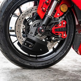 适用川崎Z400 Zm650 Z900 Z1000改装 刹车盘保护罩导流罩