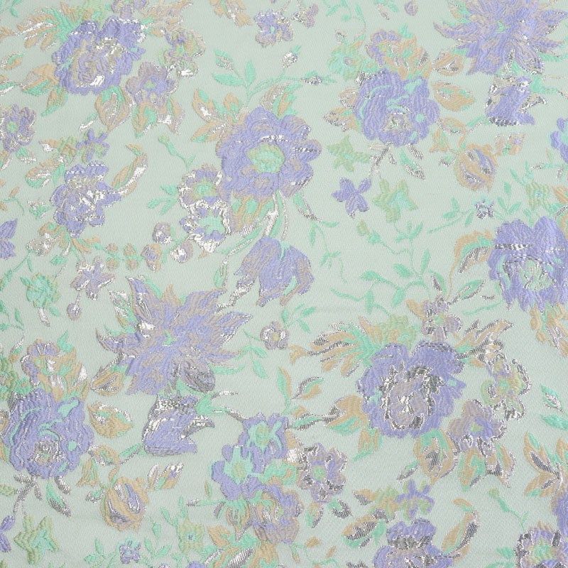 粉色织锦缎金丝提花色织浮雕时装挺括J时装蓬蓬裙箱包面料布料