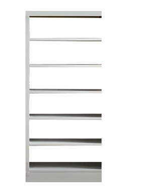 臻远 ZY-SJ-02 钢制单面6层书架副架 2000*9Q00*300 灰白色