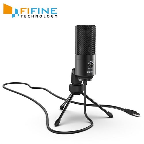 Fifine USB Condenser game Microphone For LapQtop Windows Stu