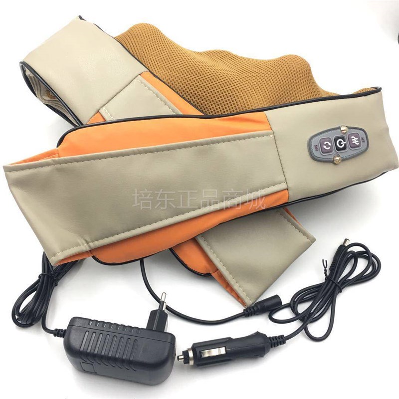 颈椎按摩器揉捏旋转按摩披肩加热揉捏肩颈按摩S器多功能揉捏披肩